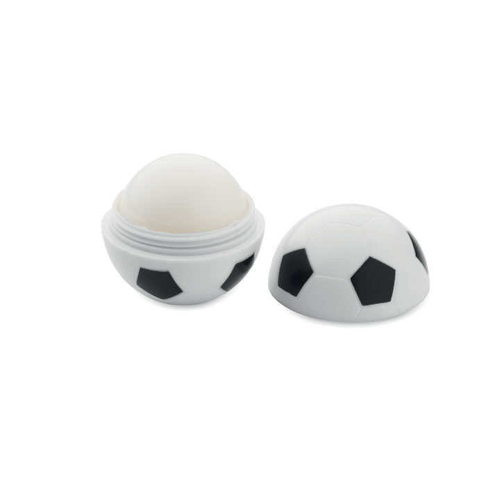 Baume à lèvres personnalisé en forme de ballon BALL Blanc / Noir